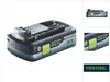 A close-up studio shot of a Festool battery pack. Produktbild-Vorschau
