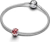 PANDORA Moments Clip-Charm Herzen, 925er Silber, Emaille Produktbild-Vorschau 4