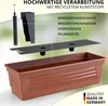 Blumenkasten Milano 3er Set - Terrakotta - Mit Hydroeinsatz Produktbild-Vorschau 3