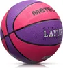 A two-toned pink and purple basketball with black seams, presented on a white background with a subtle reflection. Náhled obrázku produktu