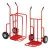 Two red hand trucks are shown against a white background. Podgląd zdjęcia produktu