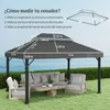 Ersatzdach für Pavillon 4 x 3 m - Pavillon-Dach - Produktbild-Vorschau 5