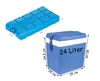 BigDean Kühlbox 24 Liter blau/weiß inkl. 6 Kühlakkus - Bis Produktbild-Vorschau 5