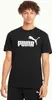 A man wearing a black Puma t-shirt. Produktbild-Vorschau