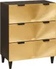 Servírovacia skriňa Čierna a zlatá 60 x 33 x 75 cm Náhľad obrázku produktu 1