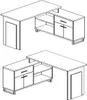 Winkelschreibtisch Schreibtisch Büroschreibtisch Produktbild-Vorschau 5