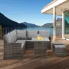 SVITA Monroe Garten-Lounge Set Polyrattan Lounge-Möbel Produktbild-Vorschau 3