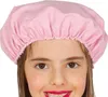 A young girl wearing a pink shower cap. Podgląd zdjęcia produktu