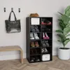 vidaXL Portascarpe nero 54x34x100,5 cm Materiale a base di Anteprima dell’immagine prodotto 7
