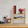 Étagère de table Relaxdays en bambou, organiseur réglable, Voir les images du produit 2