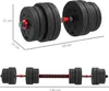 Set di manubri HOMCOM 2 in 1 da 30 kg: manubri regolabili e Anteprima dell’immagine prodotto 3