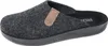 A single gray felt slipper with a brown leather accent is shown from the side against a white background. Produktbild-Vorschau