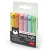Legami 6er Mini Textmarker Set Teddys Style Pastell Farben Produktbild-Vorschau 3