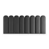 A row of dark gray upholstered panels. Anteprima dell’immagine prodotto