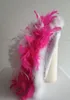 N7-55-56 weiß mit Silberborte und pink-weißer Boa Produktbild-Vorschau 1