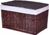 Panier à linge en osier - brun 105 L Voir les images du produit 3