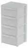 Szafka 4 Szuflady 39X38.5X80.5Cm Biała Podgląd zdjęcia produktu 1