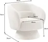 riess-ambiente Drehbarer Design Sessel BOSSA NOVA beige Produktbild-Vorschau 2