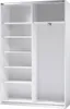Garderobenschrank - Weiß matt - 125 x 195 cm - mit Spiegel Produktbild-Vorschau 5