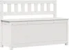 vidaXL Lavice bílá 110x41x76,5 cm Borovicový masiv Náhled obrázku produktu 1