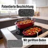 STONELINE® Bräter Schmortopf 43x26 cm Rot | mit Deckel Produktbild-Vorschau 4
