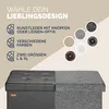 CASARIA® Sitzbank mit Stauraum, Schwarz – Faltbar, 115 x 40 Produktbild-Vorschau 7