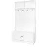 Armoire d'entrée blanche Sweiko avec espace de rangement Voir les images du produit 8