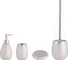 MSV Bad Serie "Oman" WC Bürste aus Keramik silber Produktbild-Vorschau 2