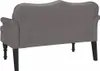 vidaXL lavica Chesterfield s vankúšmi sivá 120,5 x 65 x 75 Náhľad obrázku produktu 6