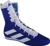 A single blue and white Adidas boxing shoe is shown against a white background. Podgląd zdjęcia produktu