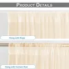 Two images showing how to hang curtains, one with a rope and one with a curtain rod. Produktbild-Vorschau