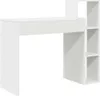 vidaXL Scrivania con ripiano bianco 100 x 40 x 90 cm Anteprima dell’immagine prodotto 7