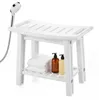 COSTWAY Douchekruk, HDFE, Douchestoel 56x31,5x45cm, Badkruk Productafbeelding-voorbeeld 1