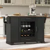 Carrello da cucina Merax, isola da cucina con piano di Anteprima dell’immagine prodotto 6