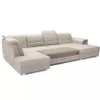 A sectional sofa with a pull-out bed feature is shown against a white background. Produktbild-Vorschau