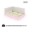 okwish Polsterbett 140×200 mit LED und USB Steckdos, Produktbild-Vorschau 4