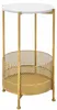 Runder weißer und goldener TABLE BASKET Tisch Produktbild-Vorschau 1