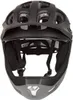 The image shows the inside of a black full-face bicycle helmet. Podgląd zdjęcia produktu