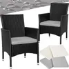 tectake® 2er Set Rattanstuhl Nantes widerstandsfähig 59 x Produktbild-Vorschau 9