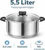 HI - Fleischtopf Sylt Kochtopf Topf aus Edelstahl 5,5 Liter Produktbild-Vorschau 6