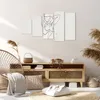 Bild auf Leinwand - Leinwandbild - 5 Teile - Linie Frau Produktbild-Vorschau 7