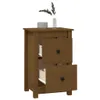 vidaXL Nachttisch Honigbraun 40x35x61,5 cm Massivholz Produktbild-Vorschau 16