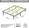 DEWINNER Lattenrost 160x200cm Höhe 29cm,14 Latten, Produktbild-Vorschau 2