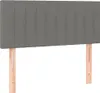 vidaXL Kopfteil Dunkelgrau 90x5x78/88 cm Stoff Produktbild-Vorschau 1