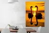 MuchoWow® Poster Schwäne - Sonnenuntergang - Vogel - Orange Produktbild-Vorschau 2