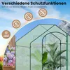 WOLTU Gewächshaus, Winterfest, Tür Fenster, 200x80x200cm, Produktbild-Vorschau 5