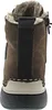 The back view of a brown boot with a zipper and fur lining. Náhled obrázku produktu