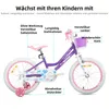 HILAND 18 Zoll Mädchen Kinderfahrrad mit Korb & Bändern, Produktbild-Vorschau 2