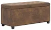 vidaXL Ottoman avec espace de rangement 87,5 cm brun aspect Voir les images du produit 6