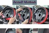 Handgenähte Lenkradabdeckung Automotive Leder Lenker Griff Produktbild-Vorschau 2